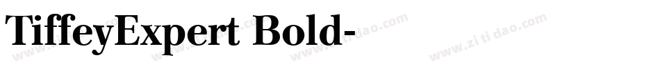 TiffeyExpert Bold字体转换
